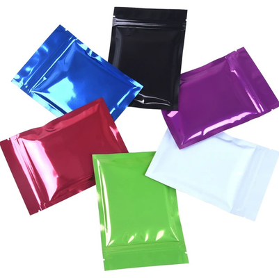 Odporne na zapachy 50mic aluminiowe torby foliowe Mylar Małe 3 strony uszczelnione laminowane