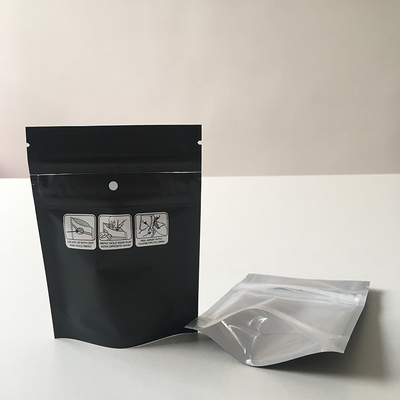 Resealable Flower BRC Child Resistant Bags CR Exit 60mic  Mylar Pouch Seal Grip Seal