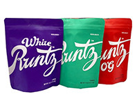 3,5g Runtz  Niestandardowe torby do pakowania z nadrukiem Stand Up Pouch Mylar na medyczne chwasty