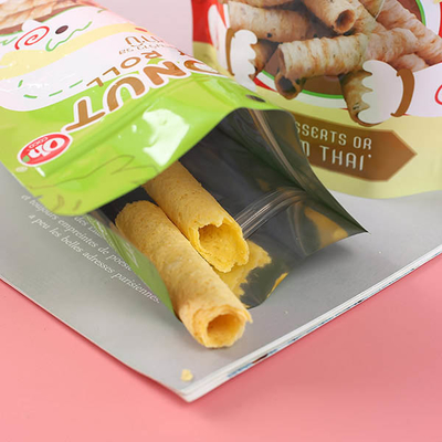 Zgrzewane woreczki stojące do pakowania Folia aluminiowa Mylar Tear Notch Matte Black