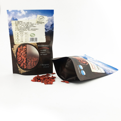 Matowa plastikowa folia aluminiowa 25g wielokrotnego zamykania woreczki do pakowania żywności