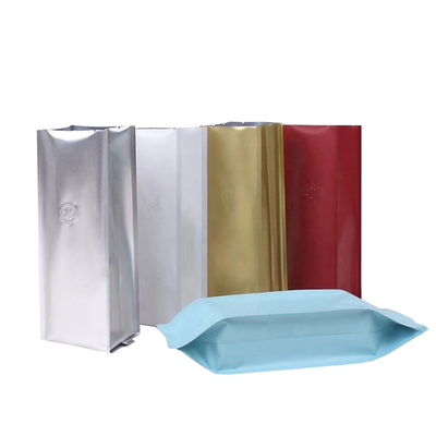 Ziarna kawy 60mic Zip Lock Torba do pakowania Aluminiowe torby na kawę Stand Up Matt