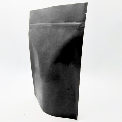 Folia aluminiowa zgrzewana na gorąco 16 uncji woreczek z zamkiem błyskawicznym Opakowanie 450 g matowego czarnego woreczka stojącego