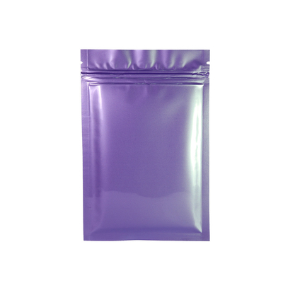 Ponownie zamykany zamek błyskawiczny odporny na zapach Mylar BRC Poly Resealable Torby Matowa czarna torba